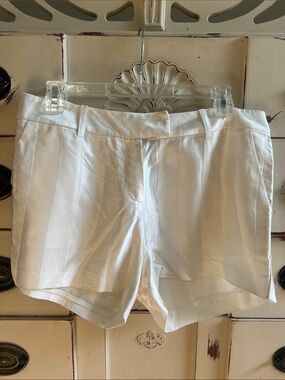 IRO White High-Rise Pleated Tailored Shorts